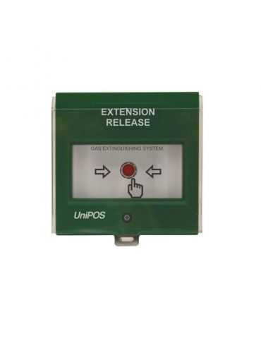 Extension release button fd3050gbutton for activation of the automatic extinguishing Unipos - 1 - Tik.ro