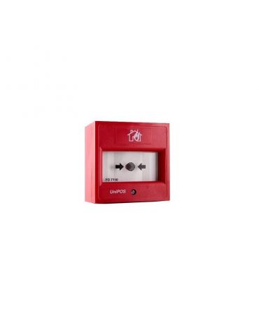 Buton de incendiu adresabil de interior fd7150-re element activare din Unipos - 1 - Tik.ro