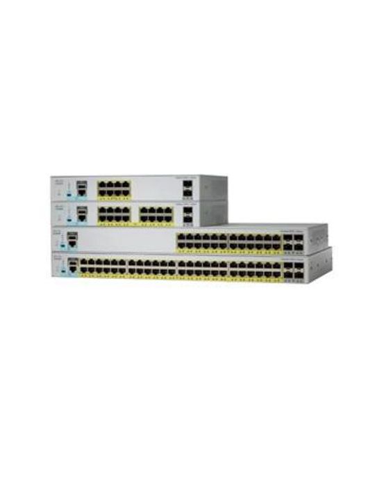 Cisco Catalyst 2960L-16PS-LL Gestionate L2 Gigabit Ethernet (10/100/1000) Power over Ethernet (PoE) Suport 1U Gri Cisco - 3