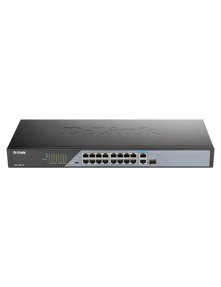 Switch DLink DSS-100E-18P,18x RJ45, 10/100 Mbps, PoE