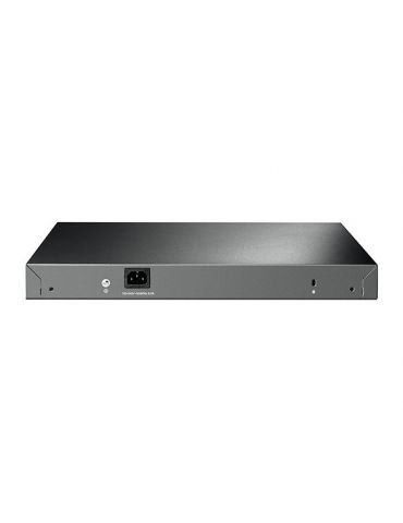 TP-LINK T2600G-28MPS (TL-SG3424P) Gestionate L2 Gigabit Ethernet (10/100/1000) Power over Ethernet (PoE) Suport 1U Negru Tp-link