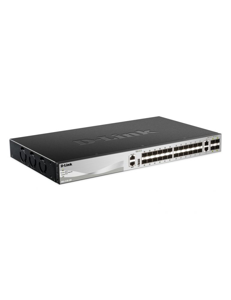 D-Link DGS-3130-30S Gestionate L3 10G Ethernet (100/1000/10000) Negru, Gri