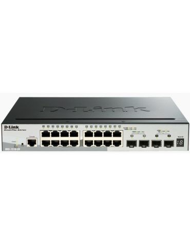 D-Link DGS-1510-20 switch-uri Gestionate L3 Gigabit Ethernet (10/100/1000) Negru D-link - 1 - Tik.ro