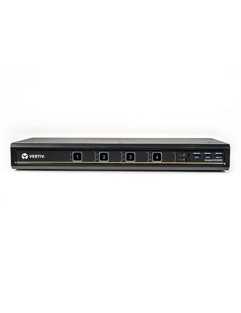 Vertiv Avocent SV240D-202 switch-uri pentru tastatură, mouse și monitor (KVM) Negru