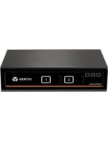 Vertiv Avocent SC920D-202 switch-uri pentru tastatură, mouse și monitor (KVM) Raft pentru montat echipamente Negru Vertiv - 1 - Tik.ro