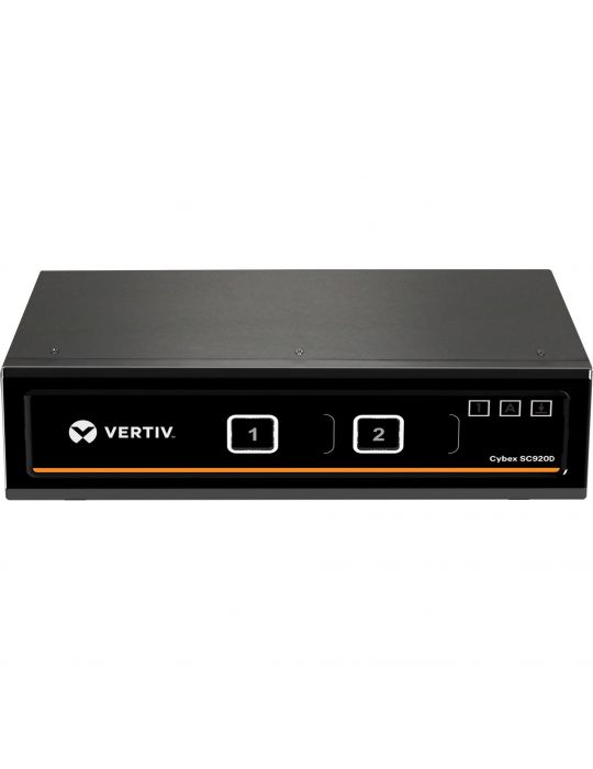 Vertiv Avocent SC920D-202 switch-uri pentru tastatură, mouse și monitor (KVM) Raft pentru montat echipamente Negru Vertiv - 1