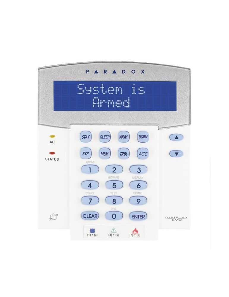 Tastatura lcd digiplex paradox k641lx display lcd albastru 32 de