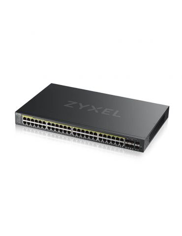 Zyxel GS2220-50HP-EU0101F switch-uri Gestionate L2 Gigabit Ethernet (10/100/1000) Power over Ethernet (PoE) Suport Negru Zyxel -