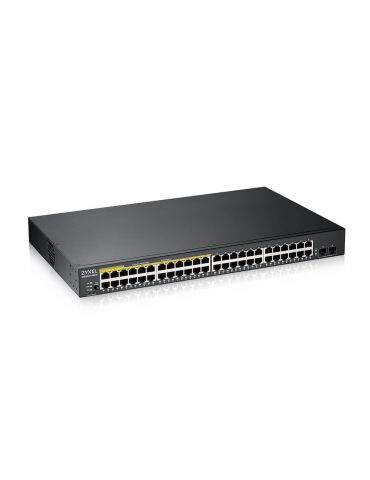 Zyxel GS1900-48HPv2 Gestionate L2 Gigabit Ethernet (10/100/1000) Power over Ethernet (PoE) Suport Negru Zyxel - 2
