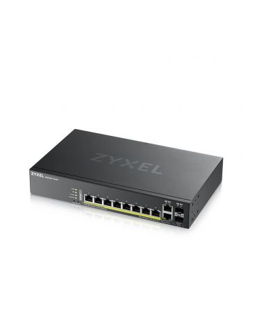 Zyxel GS2220-10HP-EU0101F switch-uri Gestionate L2 Gigabit Ethernet (10/100/1000) Power over Ethernet (PoE) Suport Negru Zyxel -
