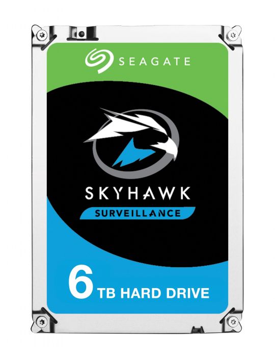 Seagate SkyHawk ST6000VX0023 hard disk-uri interne 3.5" 6000 Giga Bites ATA III Serial Seagate - 1