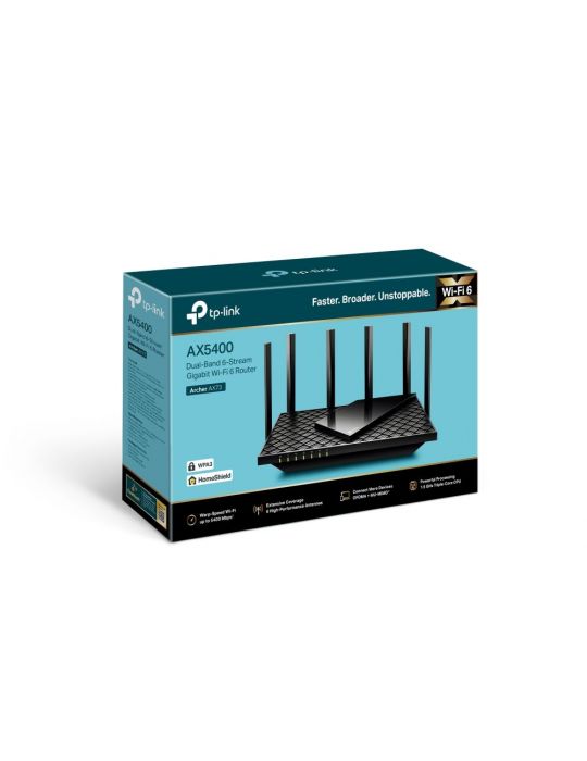 TP-LINK Archer AX72 router wireless Gigabit Ethernet Bandă dublă (2.4 GHz/ 5 GHz) Negru Tp-link - 4