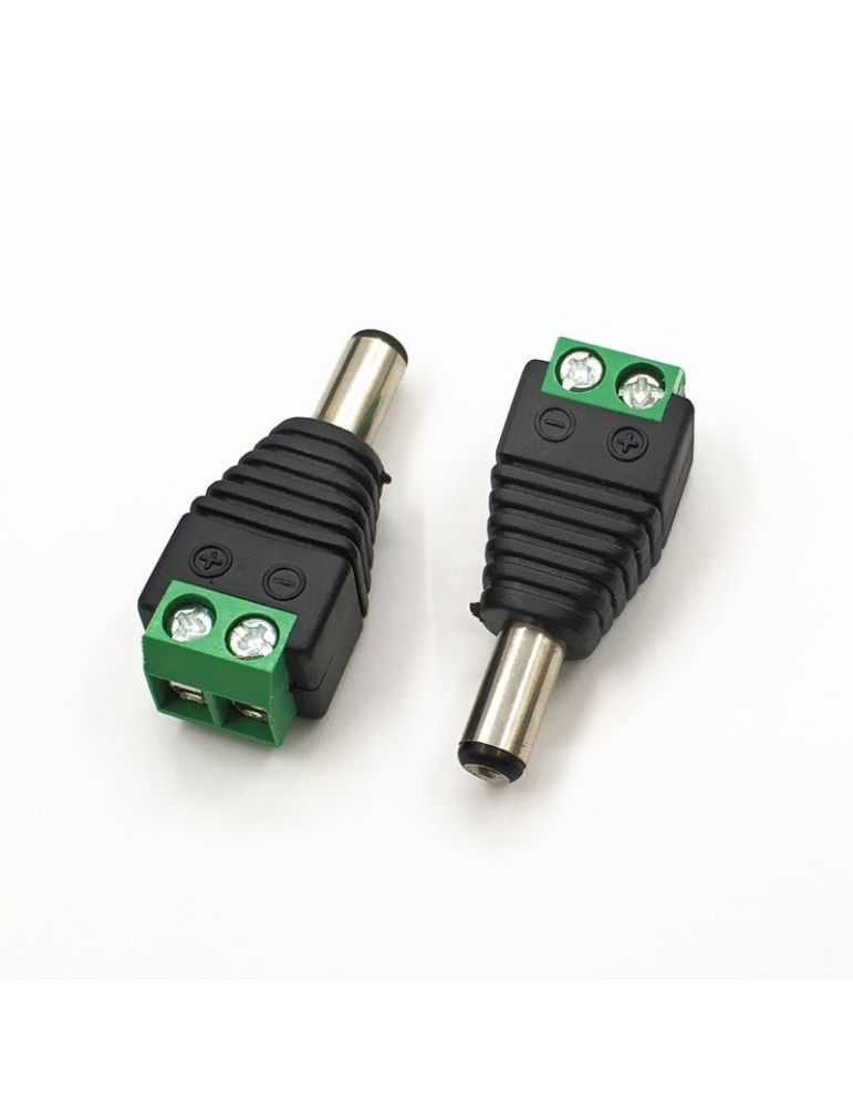 Conector de alimentare (tata) 12v cu surub 5.5*2.1mm ln-ct01g pachet