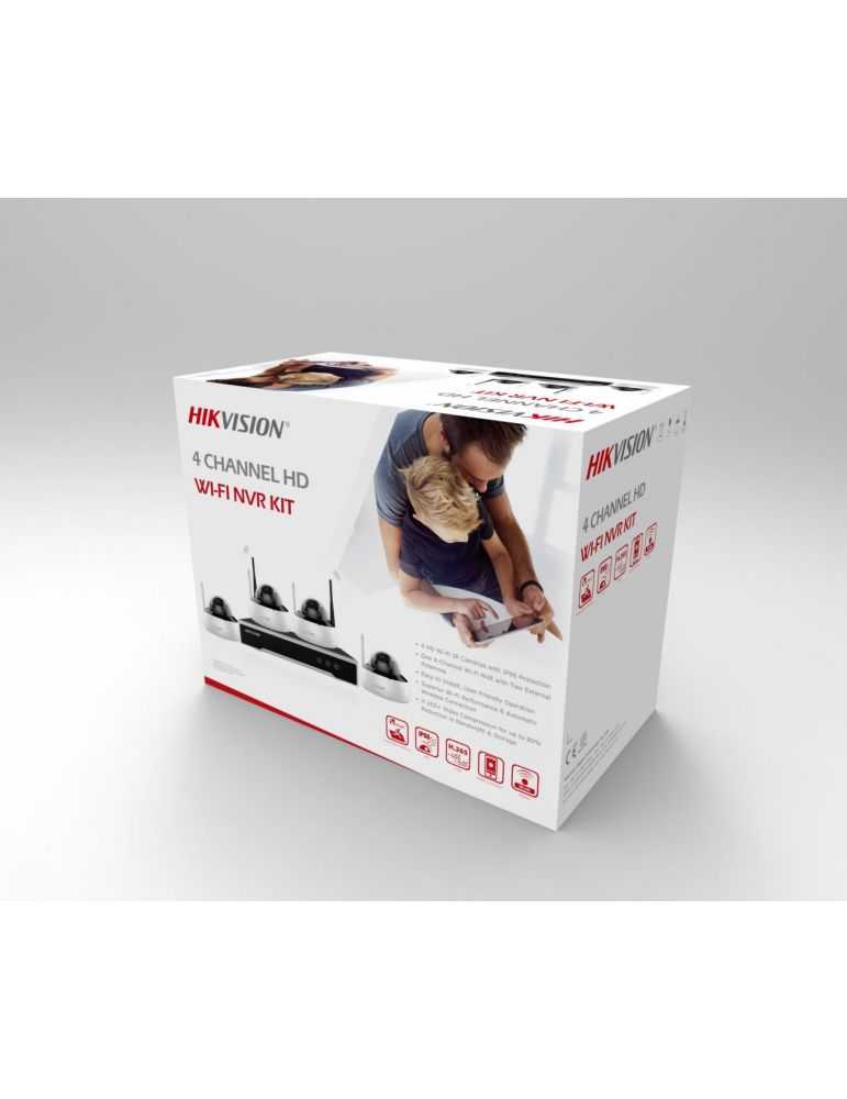 Kit de supraveghere wifi hikvision kitul contine: 4x camere wifi