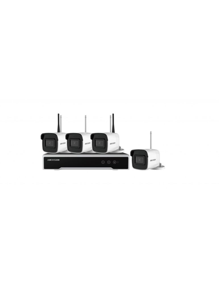 Kit de supraveghere hikvision nk44w0h-1t(wd) kit-ul contine: 4x camere wireless