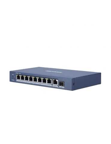 Switch 8 porturi poe gigabit hikvision ds-3e0510p-e l2 unmanaged 8 Hikvision - 1 - Tik.ro
