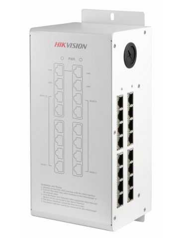 Video/audio distributor hikvision ds-kad612built-involtage-stabilizedpower 16 x 100mbps ports(12-ch supportingnetworkcable power