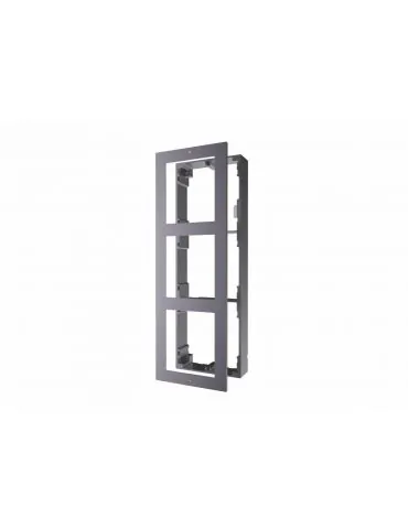 Panou frontal pentru 3 module videointerfon modular hikvision ds-kd-acw3 permite Hikvision - 1 - Tik.ro