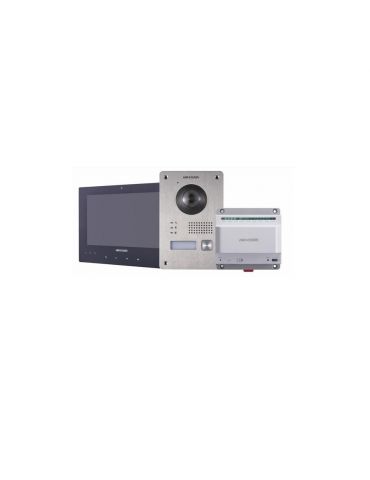 Kit videointerfon 2 fire hikvision ds-kis701 kit-ul cuprinde: ds-kv8103-ime2 x1 Hikvision - 1