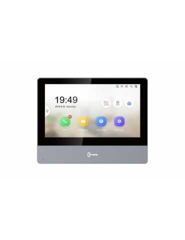 Monitor videointerfon wifi modular 7 color ultra slim design hikvisionds-kh8350-wte1/eu Hikvision - 1