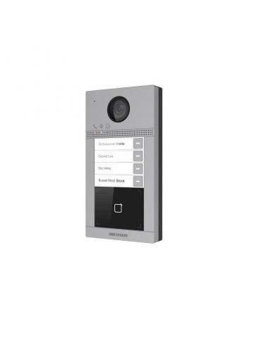 Post de exterior videointerfon ip hikvision ds-kv8413-wme1  wifi 4 x Hikvision - 1