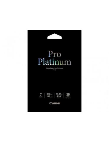 Hartie foto canon pt-101 dimensiune 10x15 cm 20 coli tip Canon - 1