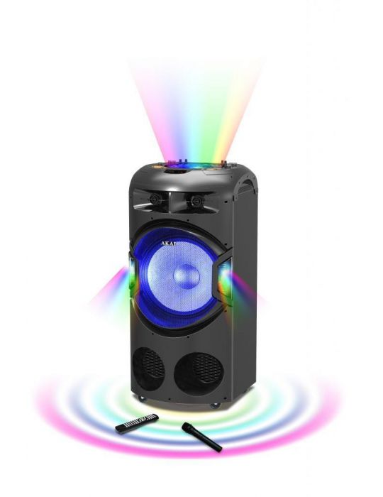 Akai dj-by4l boxa portabila bluetooth  portable bluetooth speaker with disco Akai - 1