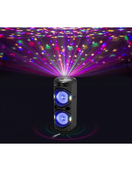 Boxa activa fixa akai dj-y5l bluetooth speaker with discoball lights Akai - 1