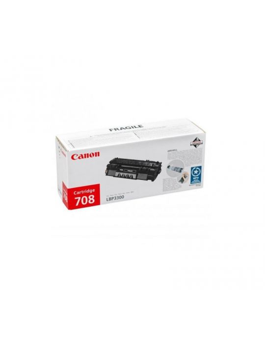 Toner canon crg708h black capacitate 6000 pagini pentru lbp-3300 lbp-3360 Canon - 1