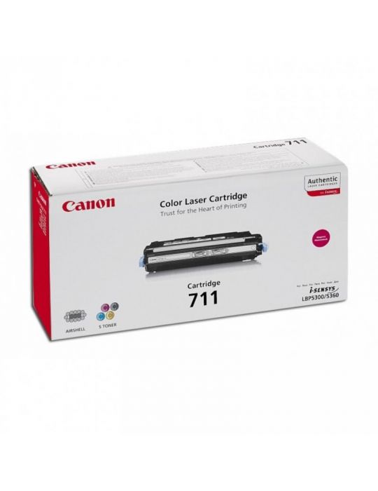 Toner canon crg711m magenta capacitate 6000 pagini pentru lbp-5300 lbp5360 Canon - 1