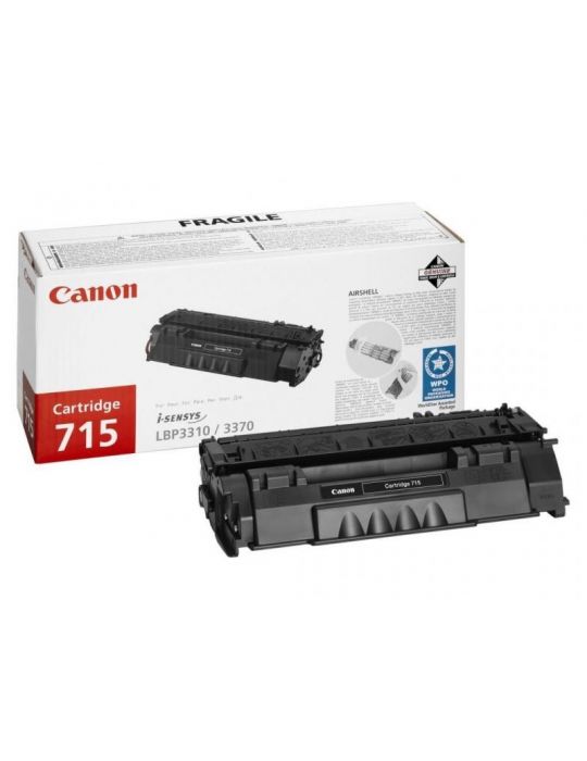 Toner canon crg715 black capacitate 3000 pagini pentru lbp3310 lbp3370 Canon - 1