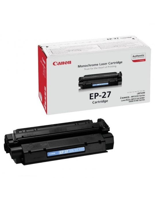 Toner canon ep-27 black capacitate 2500 pagini pentru lbp3200 mf56xx Canon - 1