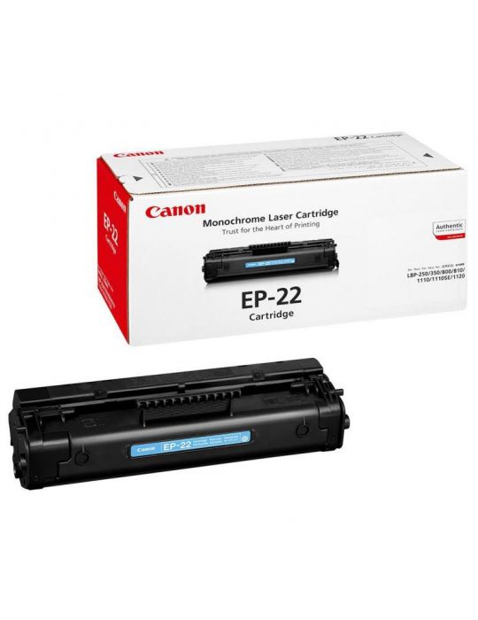 Toner canon ep-22 black capacitate 2500 pagini pentru lbp-800/810/1120 Canon - 1