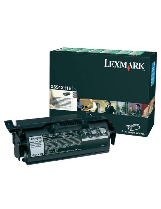 Toner lexmark x654x11e black 36 k x654de  x654de statoil x656de Lexmark - 1