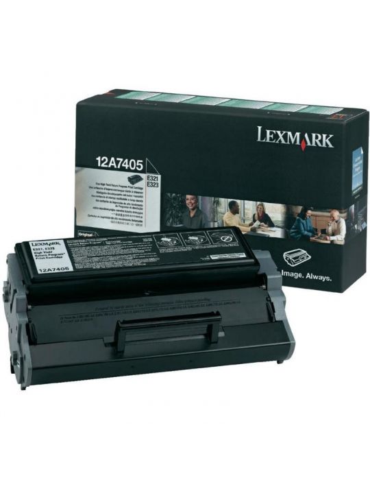 Toner lexmark 12a7405 black 6 k e321  e323  e323n Lexmark - 1