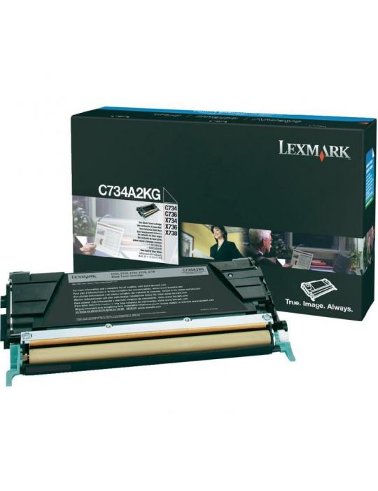 Toner lexmark c734a2kg black 8 k c734dn  c734dtn  c734dw c734n Lexmark - 1