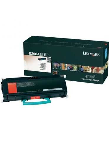 Toner Lexmark E260A31E Black Lexmark - 1