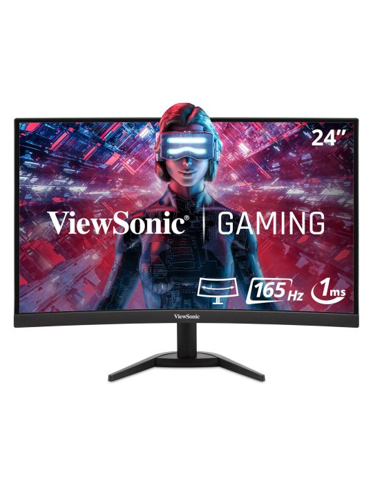 Viewsonic VX Series VX2468-PC-MHD LED display 61 cm (24") 1920 x 1080 Pixel Full HD Negru Viewsonic - 2