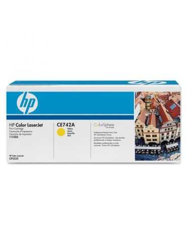 Toner HP CE742A Yellow Hp - 1 - Tik.ro
