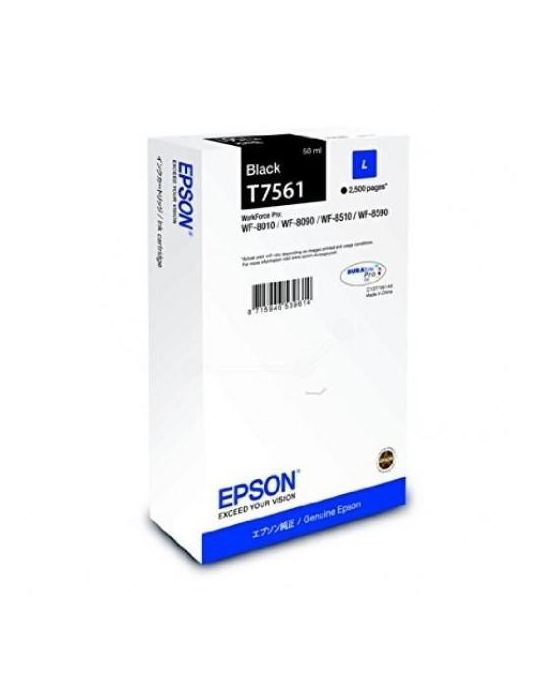 Cartus cerneala epson t75614 black capacitate 50ml 2500 pagini pentru Epson - 1