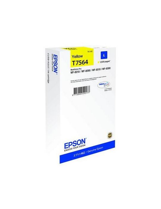 Cartus cerneala epson t75644 yellow capacitate 14ml 1500 pagini pentru Epson - 1