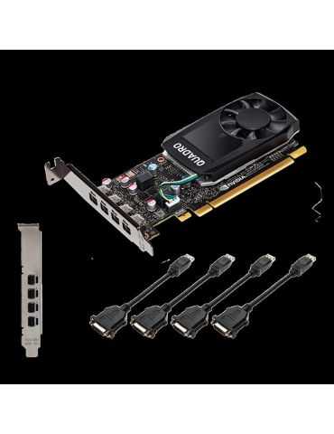 Placa video pny nvidia quadro p1000 dvi cuda cores: 640 Pny - 1