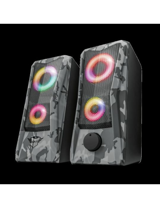 Boxe stereo gxt 606 javv rgb-illuminated 2.0 speaker set  specifications Trust - 1