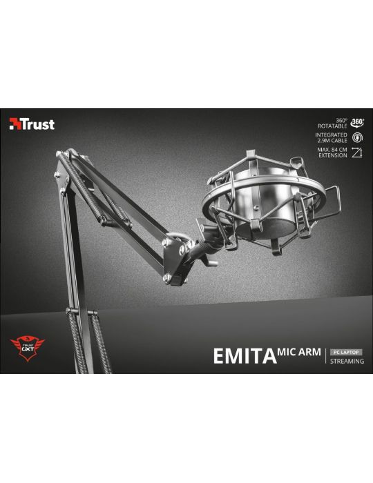Brat microfon trust gxt 253 emita streaming microphone arm  specifications Trust - 1