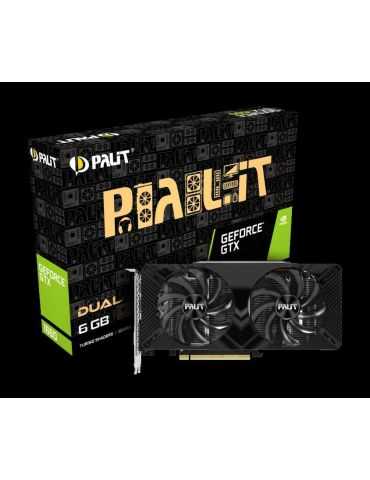 Placa video palit geforce gtx1660 dual 6gb gddr5 memory clock Palit - 1