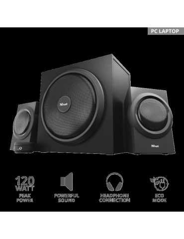 Sistem audio trust yuri 2.1 speaker set  specifications general height Trust - 1