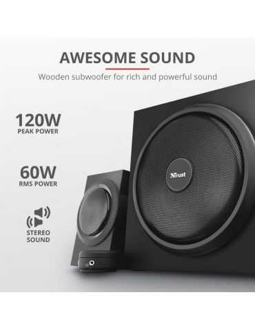 Sistem audio trust yuri 2.1 speaker set  specifications general height Trust - 1