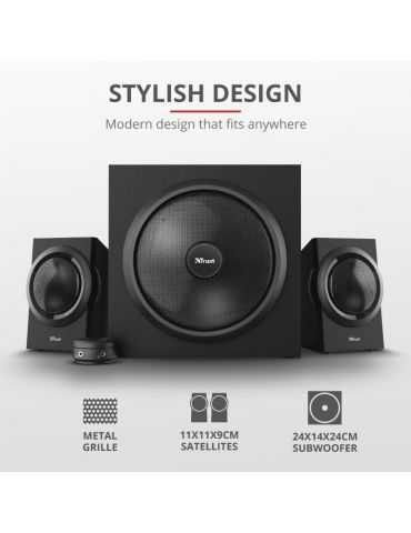 Sistem audio trust yuri 2.1 speaker set  specifications general height Trust - 1