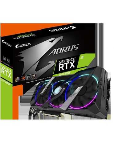 Placa video gigabyte rtx 2070 super 8gb gv-n207saorus-8gc 1.0 core Gigabyte - 1