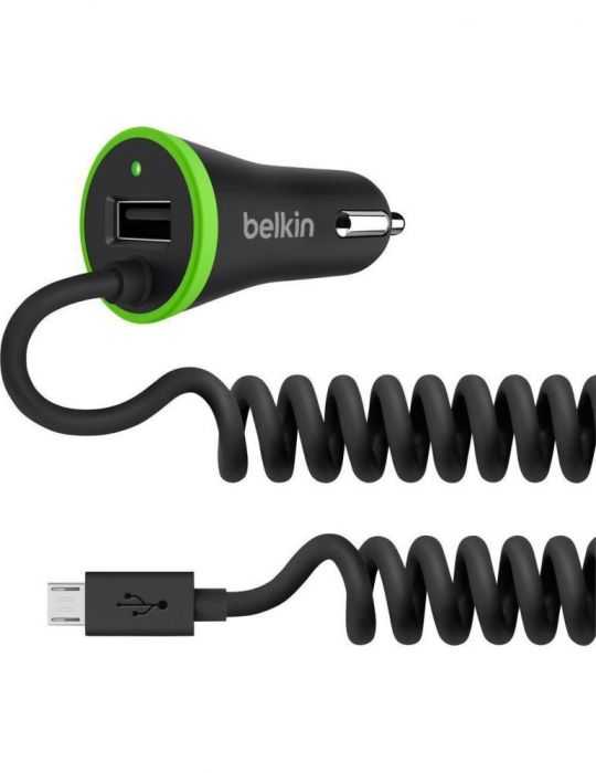 Belkin car charger + cable f8m890bt04-blk car charger with usb Belkin - 1